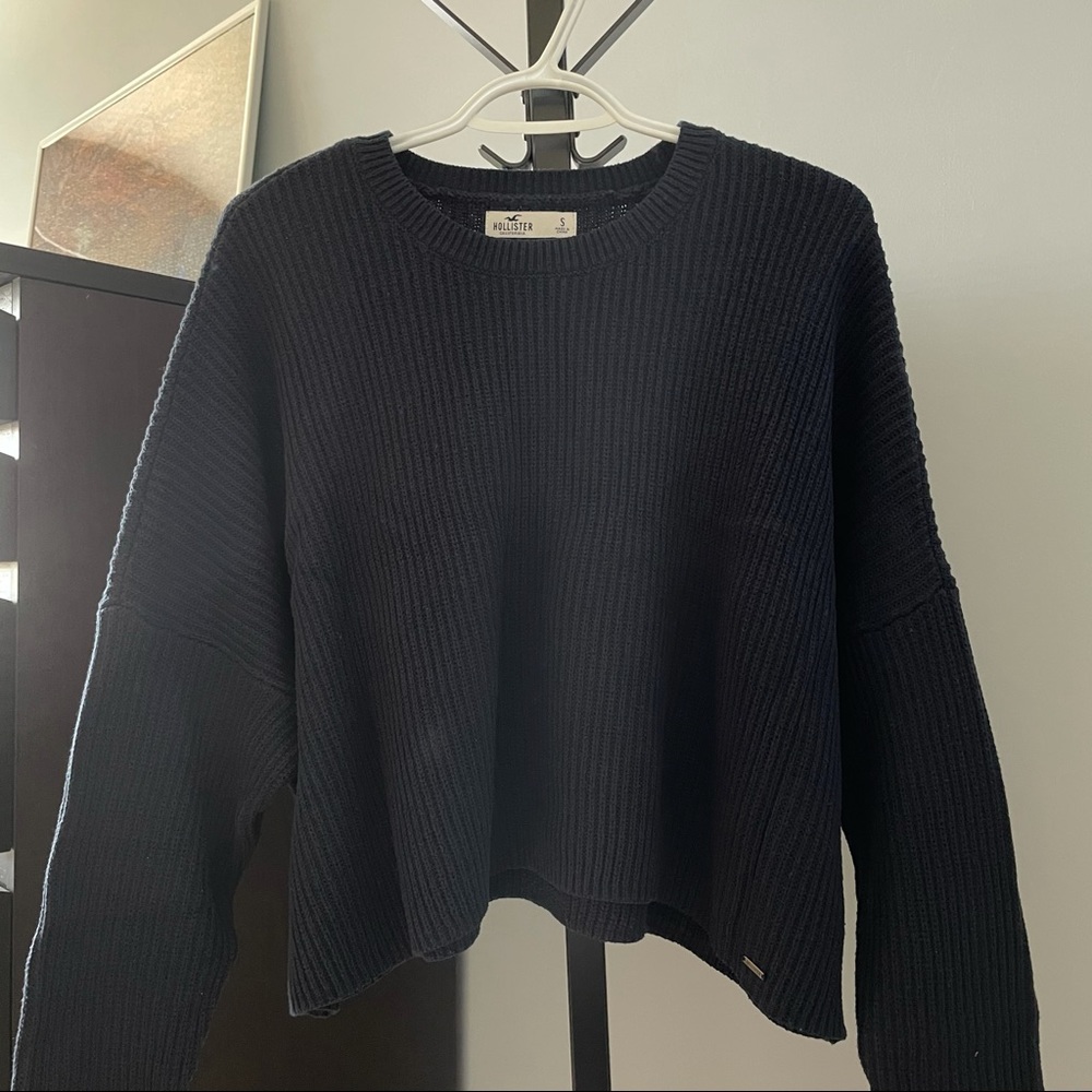 Hollister Navy Oversized Sweater
